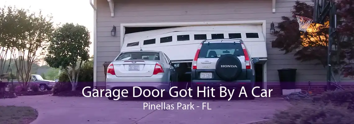 Garage Door Got Hit By A Car Pinellas Park - FL